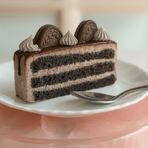 Cookie and Cream Pastry Slice