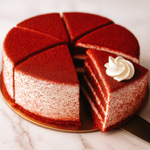 Red Velvet Pastry Slice