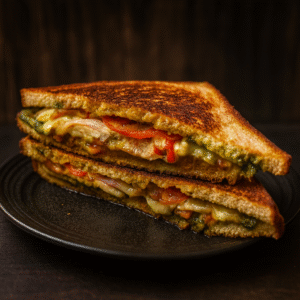 Whole Wheat Chicken Sandwiches(2triangles)