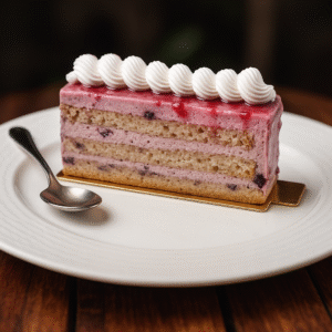 Vanilla Bluebery Pastry Slice