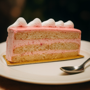 Vanilla Straweberry Pastry Slice
